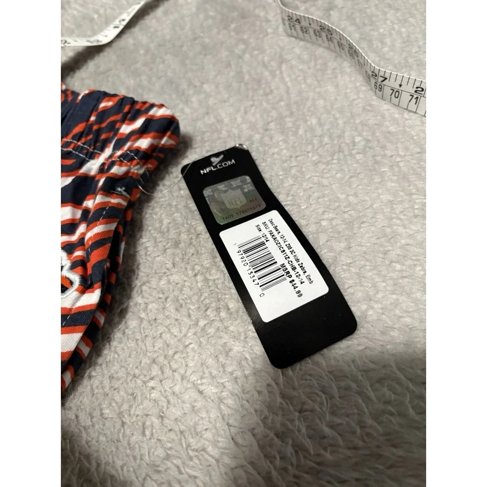 New NFL Chicago Bears Kids Striped Pajama Pants Size 12/14 Kids Youth